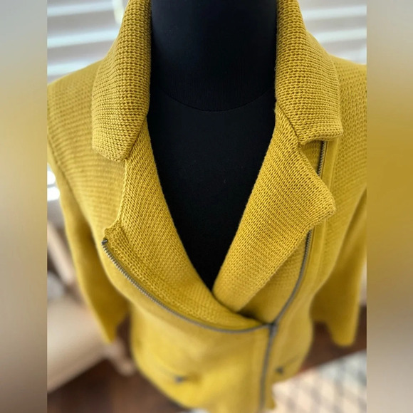 GAP | Citron Knit Zip Up Sweater Jacket - Size: XS - Picture 2 of 5